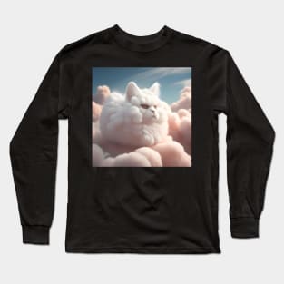 Giant Fluffy Cloud Kitten Long Sleeve T-Shirt